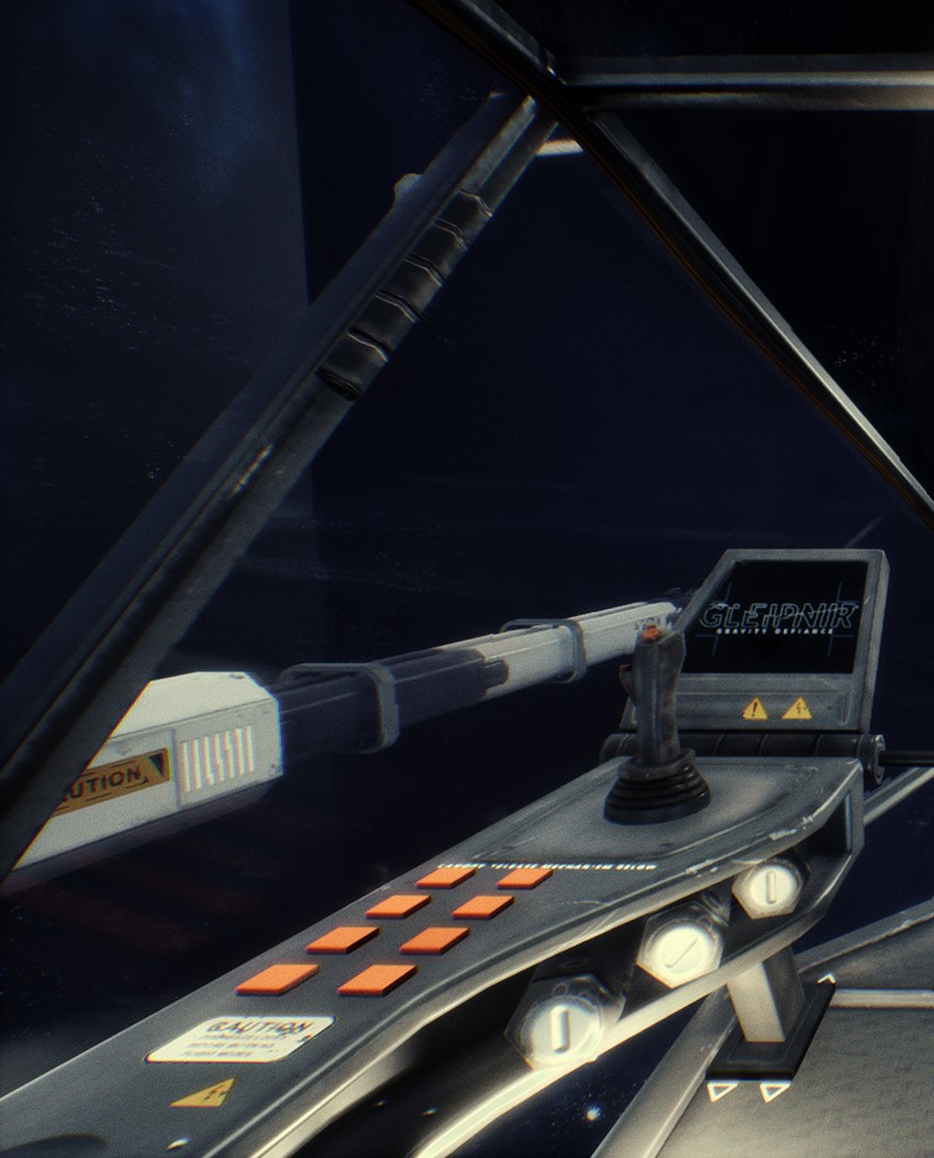 left side of spaceship cockpit